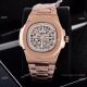 Faux Patek Philippe Nautilus Skeleton Dial Rose Gold Watches (2)_th.jpg